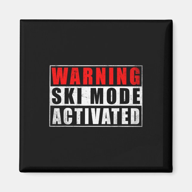 Aimant Avertissement Mode Ski Activé 1  (Devant)