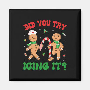 Aimant Avez-Vous Essayé De Le Faire Grignoter Rétro Noël