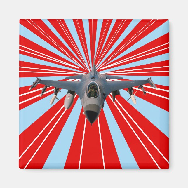 Aimant Avion de chasse (Devant)