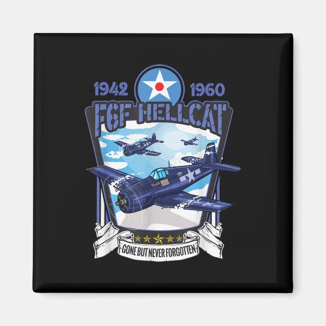 Aimant Avion de chasse F6f Hellcat de la Seconde Guerre m (Devant)