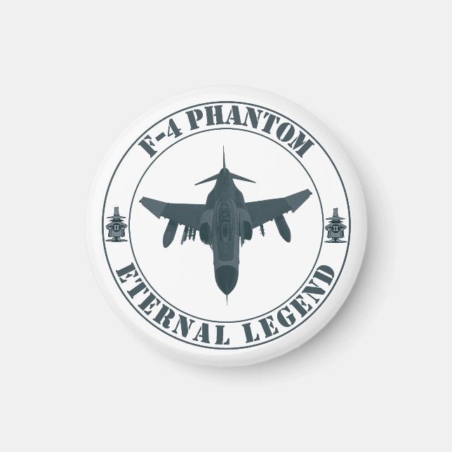 Aimant Avion de combat légendaire F-4 Phantom (Devant)