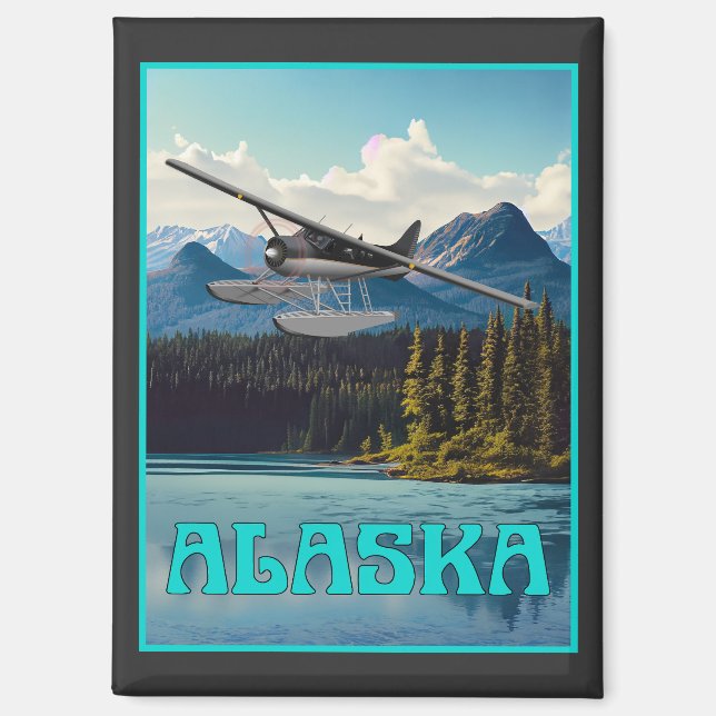 Aimant Avion flotteur de l'Alaska (Recto)
