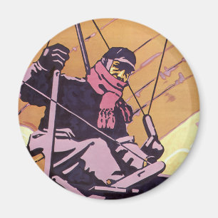 Aimant Avion vintage de hang Glider de transport