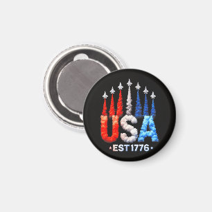 Aimant Avions de chasse du 4 juillet Usa Patriotique