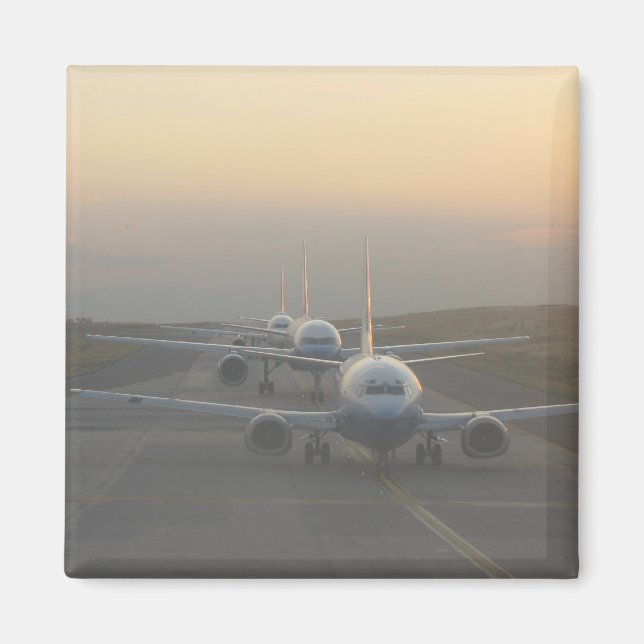 Aimant Avions sur piste (Devant)