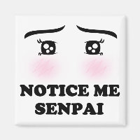 Avis Me Senpai Blushing Anime Girl Kawaii Suki