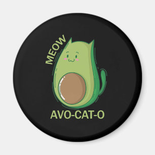 Aimant Avocado Katzen Avo-Cat-O