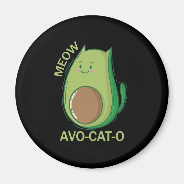 Aimant Avocado Katzen Avo-Cat-O (Devant)