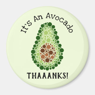 Aimant Avocado par points