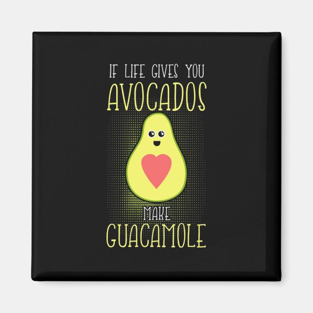 Aimant Avocados fabrique la guacamole (Devant)