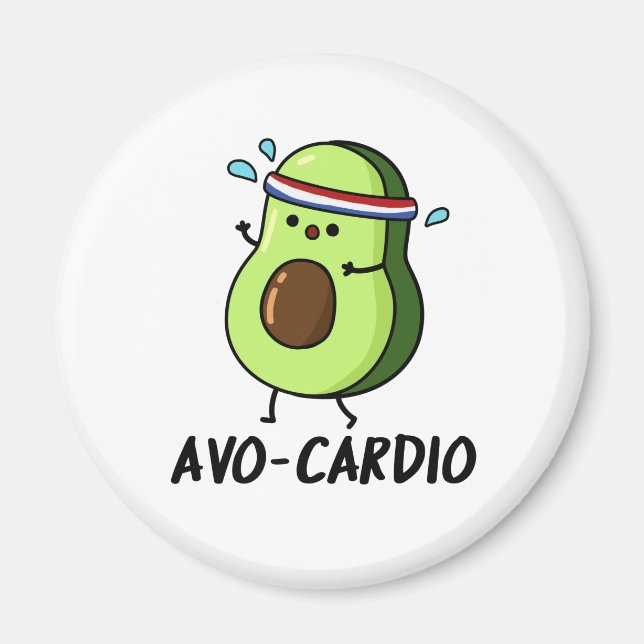 Aimant Avocardio Funny Excercise Avocado (Devant)