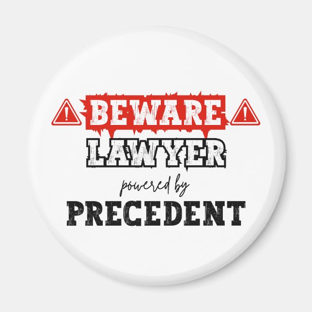 Aimant Avocat Actionné Par Précédent | Drôle procureur (Devant)