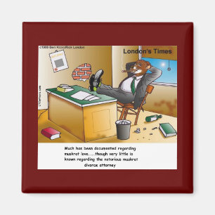 Aimant Avocat de divorce Rick London Muskrat Comic 