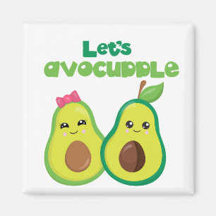 Aimant Avocuddle Avocado Cute Love Couplet