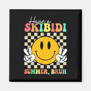 Aimant Avoir Un Skibidi Été Bruh Funny Enseignant Dernier