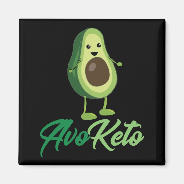 Aimant Avoketo - Funny Keto Avocado (Devant)