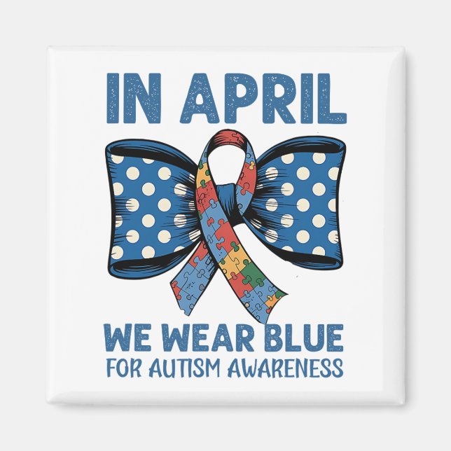 Aimant Avril Coupe Bleue Pour Augmenter La Sensibilisatio (Devant)