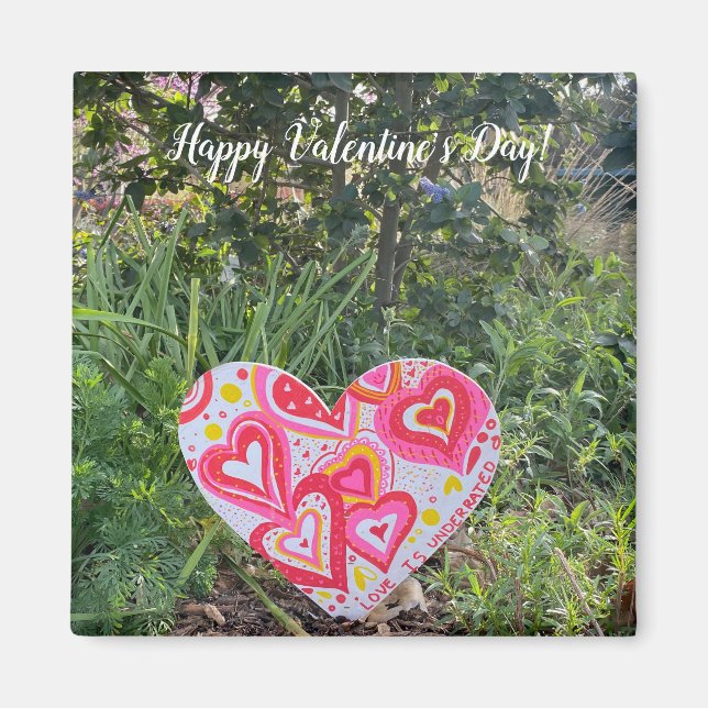 Aimant aWorld2Celebrate : Heureuse Sainte-Valentin ! (Devant)