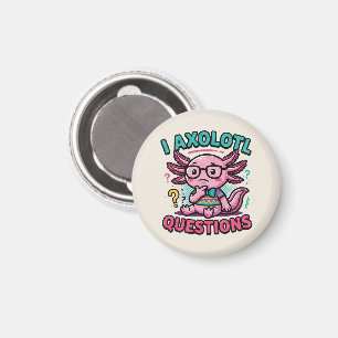 Aimant Axolotl nerd mignon Je Axolotl Questions Points d'