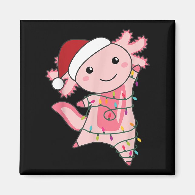 Aimant Axolotl Noël Fée Lumière Noël Axolotl (Devant)