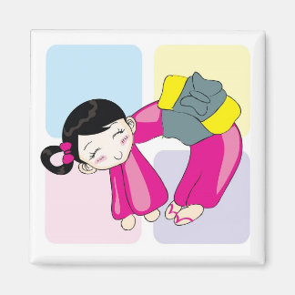 Aimant Aya-chan Carré en forme de O