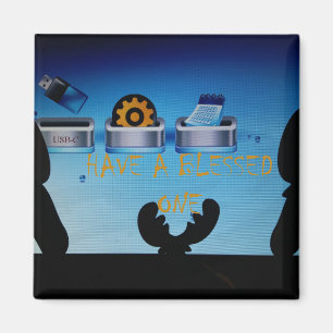 Aimant Ayez un joyeux Noël de Noël - Un numérique festif