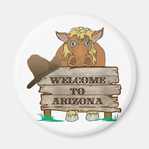 Aimant AZ- Bienvenue à l'Arizona Horse