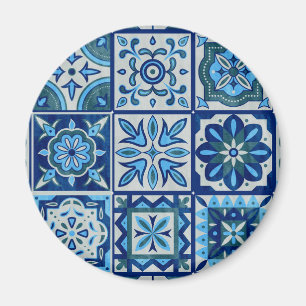 Aimant Azulejos Bleu Motif Portugal