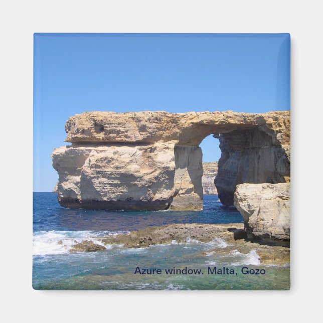 Aimant Azure Window en Gozo, Malte (Devant)