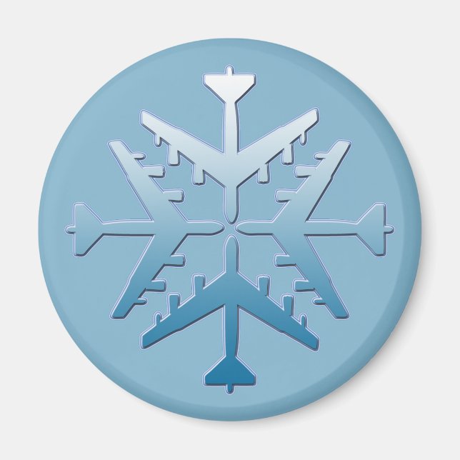 Aimant B-52 Flocon de neige (Devant)