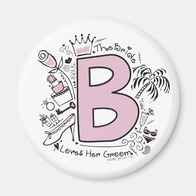 Aimant B est pour BRIDE PINK (Devant)