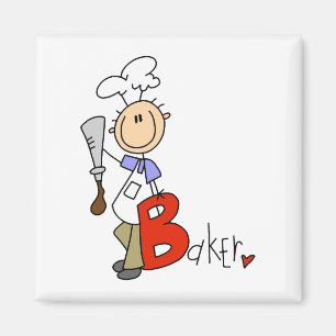 Aimant B est pour les T-shirts et cadeaux de Baker