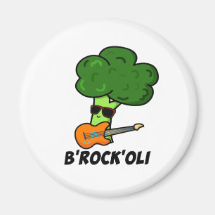 Aimant B-Rock-Oli Funny Rocker Broccoli Pun
