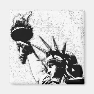 Aimant B&W Statue de la Liberté