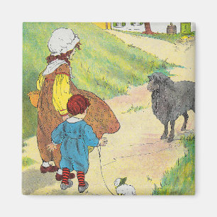 Aimant Baa, Baa, Mouton Noir, Mère Goose Nurserme Rhyme