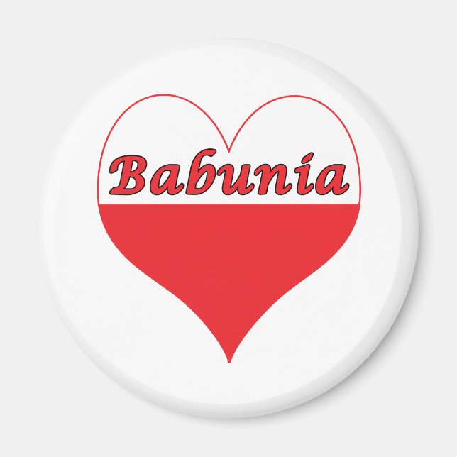Aimant Babunia Coeur polonais (Devant)