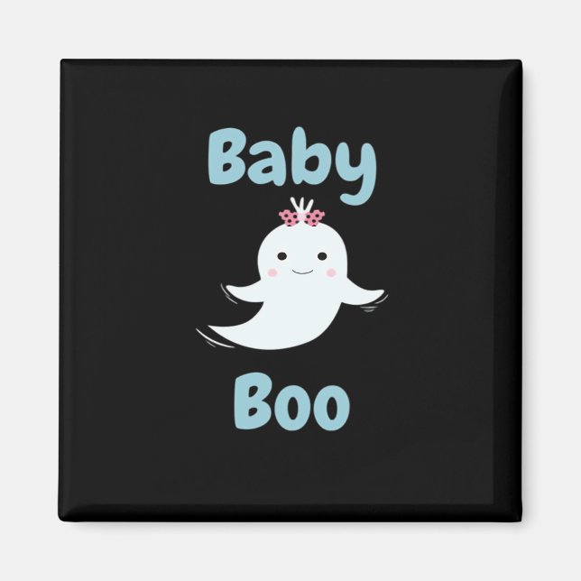Aimant Baby Boo Cute Halloween Cadeau Enfants Ou Couples (Devant)