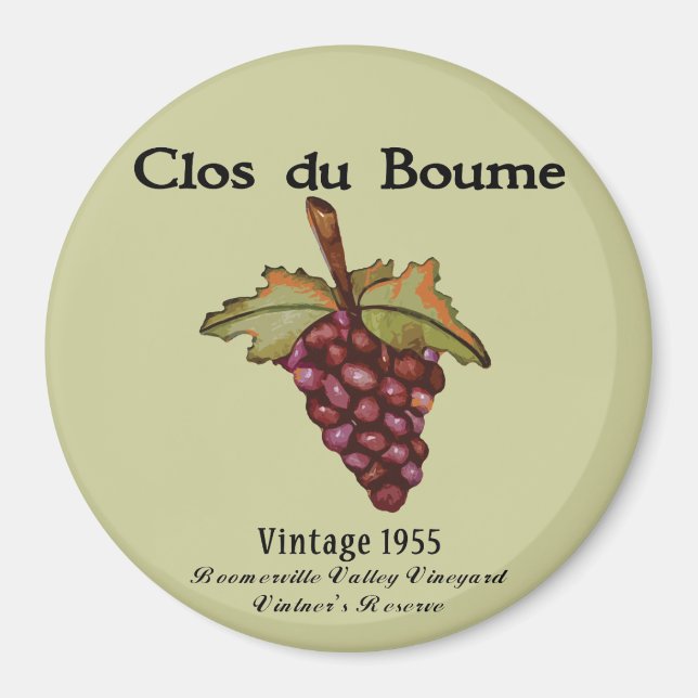 Aimant baby Boomer, Vintage 1955 (Devant)