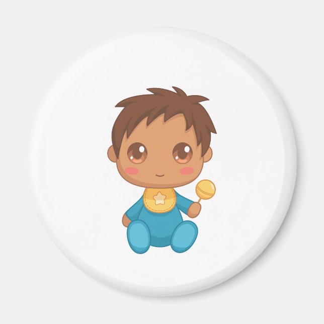 Aimant Baby Boy Blue Jumpsuit (Devant)