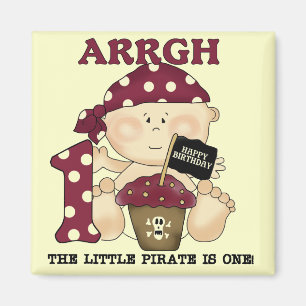 Aimant Baby Pirate 1er Anniversaire Tshirts et cadeaux