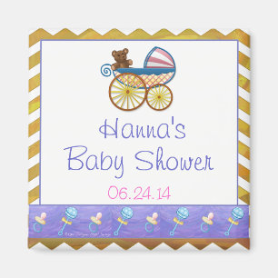 Aimant Baby shower de prédilection pour le petit bonbon 