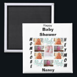 Aimant Baby shower personnalisé 11 Collage photo<br><div class="desc">Baby shower personnalisé 11 Collage photo. Faites votre propre produit unique. Ajoutez vos meilleures photos pour ce jour férié ou événement à ce modèle.</div>