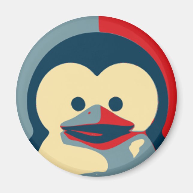 Aimant Baby Tux Linux (Devant)