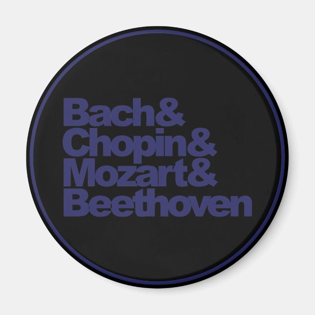 Aimant Bach et Chopin et Mozart et Beethoven (Devant)