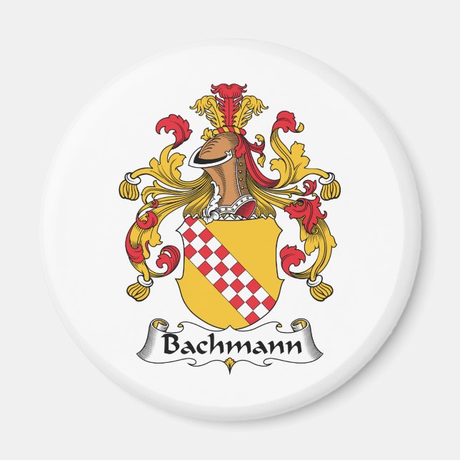 Aimant Bachmann Family Crest (Devant)