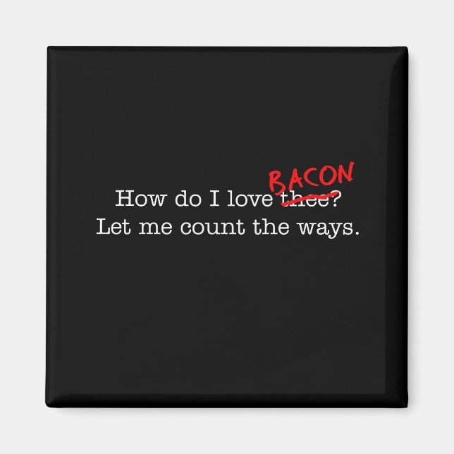 Aimant Bacon Comment Je T'Aime (Devant)