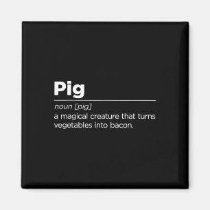 Aimant Bacon de porc amusant Art pour hommes femmes Barbe