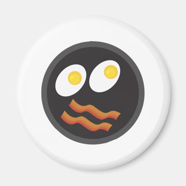 Aimant bacon et oeufs face (Devant)