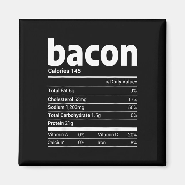 Aimant Bacon Nutrition Fiches familiales Correspondance d (Devant)