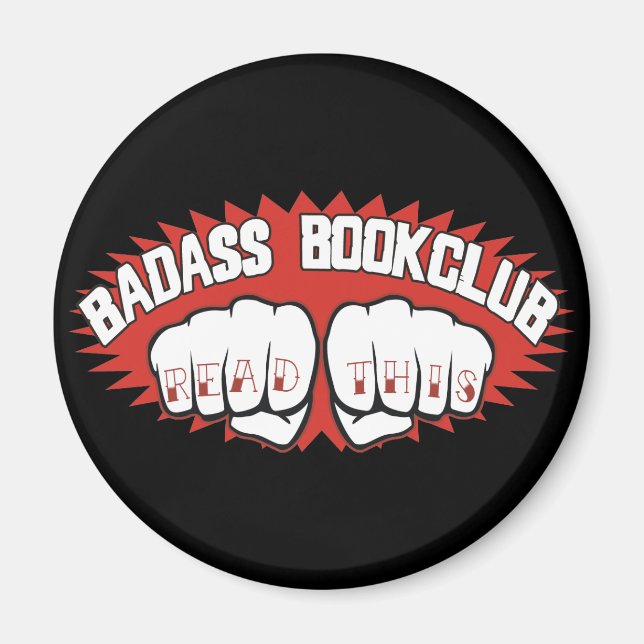 Aimant Badass Bookclub (Devant)
